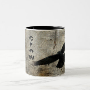 Caneca De Café Em Dois Tons Voando