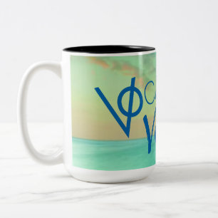 Caneca De Café Em Dois Tons VOcation Vacation Mug