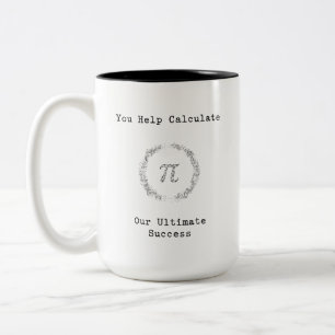 Caneca De Café Em Dois Tons Você Ajuda a Calcular Nosso Sucesso Final
