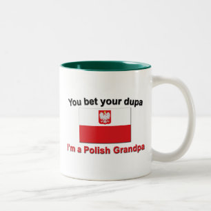 Caneca De Café Em Dois Tons Você aposta seu dupa que eu sou um vovô polonês