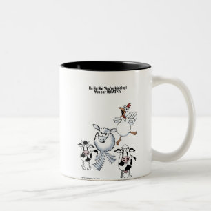 Caneca De Café Em Dois Tons Você come que?