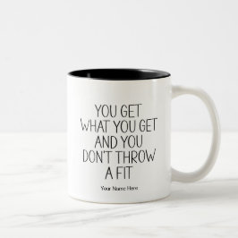 Caneca De Café Em Dois Tons Você Consegue O Que Você Engraçado Citação Moderna