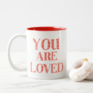 Caneca De Café Em Dois Tons Você é amado