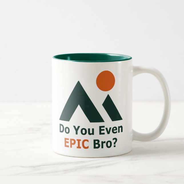 Caneca De Café Em Dois Tons Você É Epic Bro? (Direita)