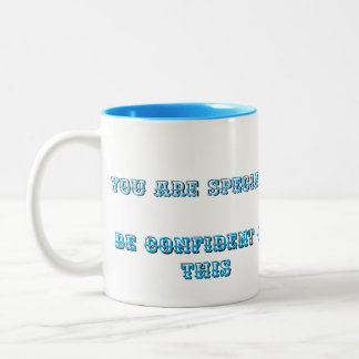 Caneca De Café Em Dois Tons Você é especial, seja confiante
