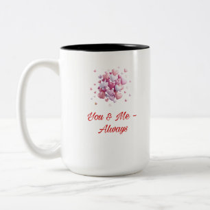 Caneca De Café Em Dois Tons Você e eu - Sempre   Coffee Coffee Mug