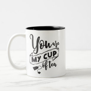 Caneca De Café Em Dois Tons Você É Meu Amor Citação de Amor Casamento Noiva