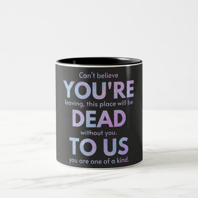 Caneca De Café Em Dois Tons Você É Morto De Nós! R.I.P. Traitor! (Centro)
