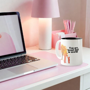 Caneca De Café Em Dois Tons Você é o Melhor Pai do Mundo