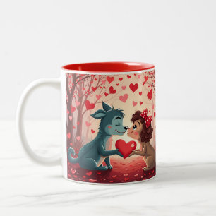 Caneca De Café Em Dois Tons Você é positivamente perfeito para mim