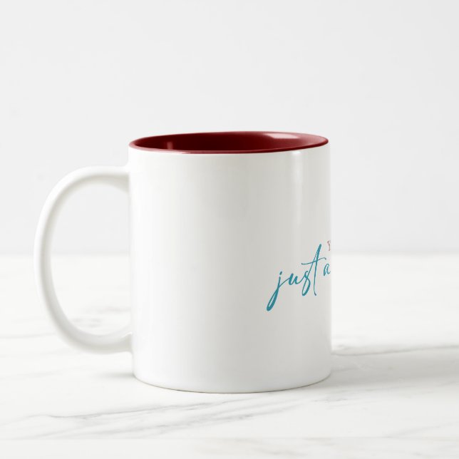Caneca De Café Em Dois Tons Você É Suficiente — Assim Como Você É — Mug (Esquerda)