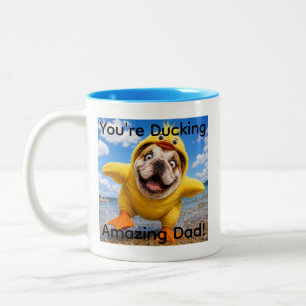 CANECA DE CAFÉ EM DOIS TONS VOCÊ É UM PAI INCRÍVEL, PAI!