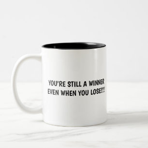 Caneca De Café Em Dois Tons Você é um vencedor!!!