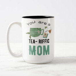 Caneca De Café Em Dois Tons Você é uma mãe tearífica