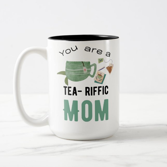 Caneca De Café Em Dois Tons Você é uma mãe tearífica (Esquerda)