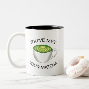 Caneca De Café Em Dois Tons Você encontrou seu jogo Matcha Green Tea Latte Lov