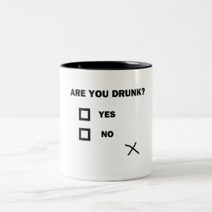 Caneca De Café Em Dois Tons Você Está Bebado?