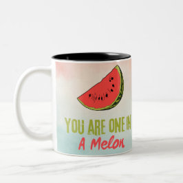 Caneca De Café Em Dois Tons Você Está Em Uma Fruta De Melão Melão