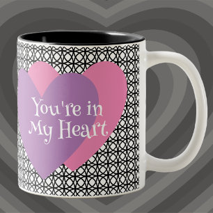 Caneca De Café Em Dois Tons Você está no meu coração