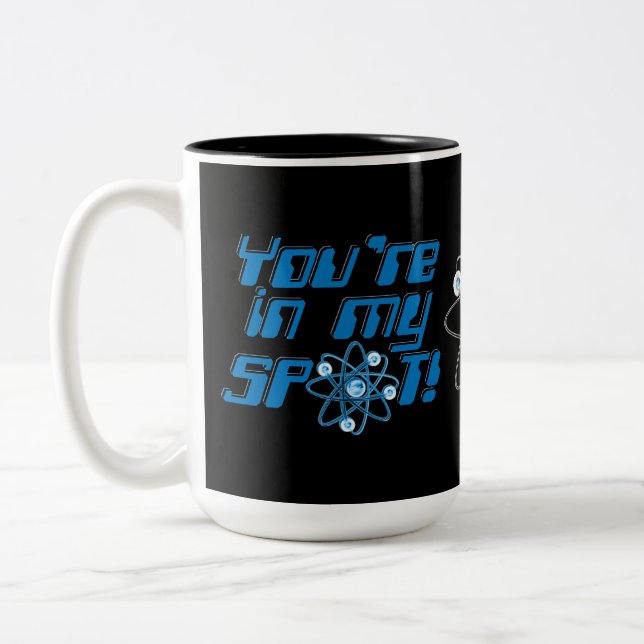 Caneca De Café Em Dois Tons Você está no meu lugar Humor Geek (Esquerda)
