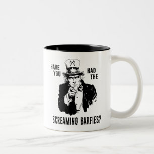 Caneca De Café Em Dois Tons Você já teve a escalada de gelo Screaming Barfies