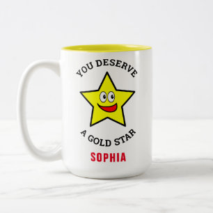 Caneca De Café Em Dois Tons Você merece um Dourado amor e apreço pelas estre