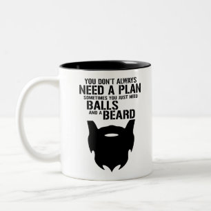 Caneca De Café Em Dois Tons Você nem sempre precisa de um plano às vezes voc