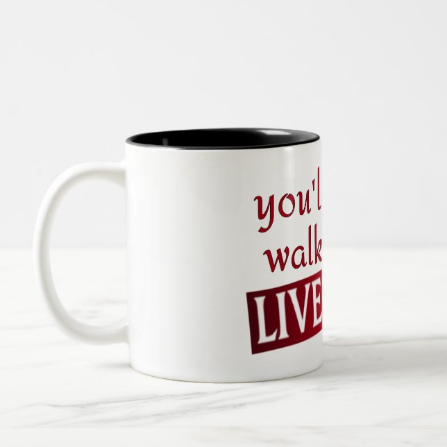 Caneca De Café Em Dois Tons Você nunca andará sozinho Liverpool (Esquerda)