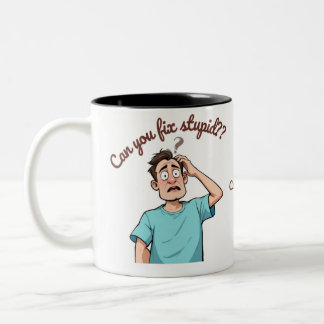 Caneca De Café Em Dois Tons Você Pode Corrigir a Estupidez? Eu Sou uma Enferme
