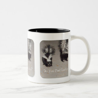 Caneca De Café Em Dois Tons Você sente afortunado?