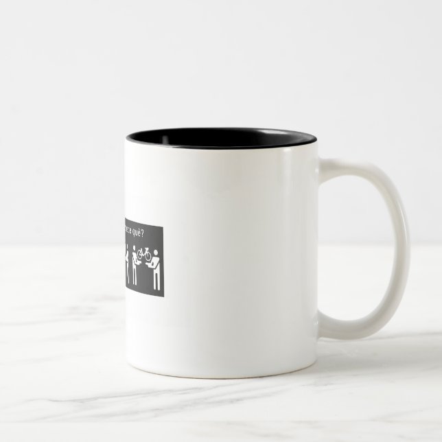 Caneca De Café Em Dois Tons Você tem fome de quê? (Direita)