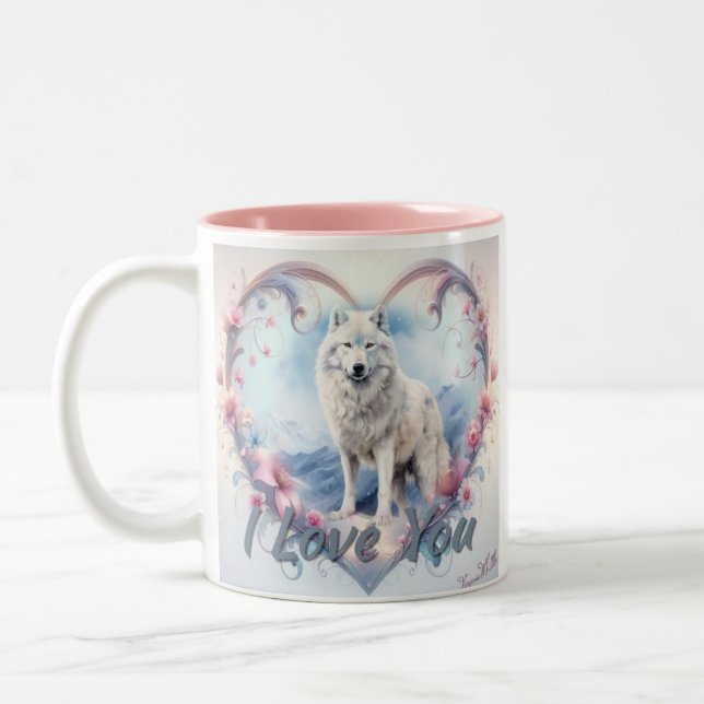 Caneca De Café Em Dois Tons "Você tem - NeprovoVKette" (Esquerda)