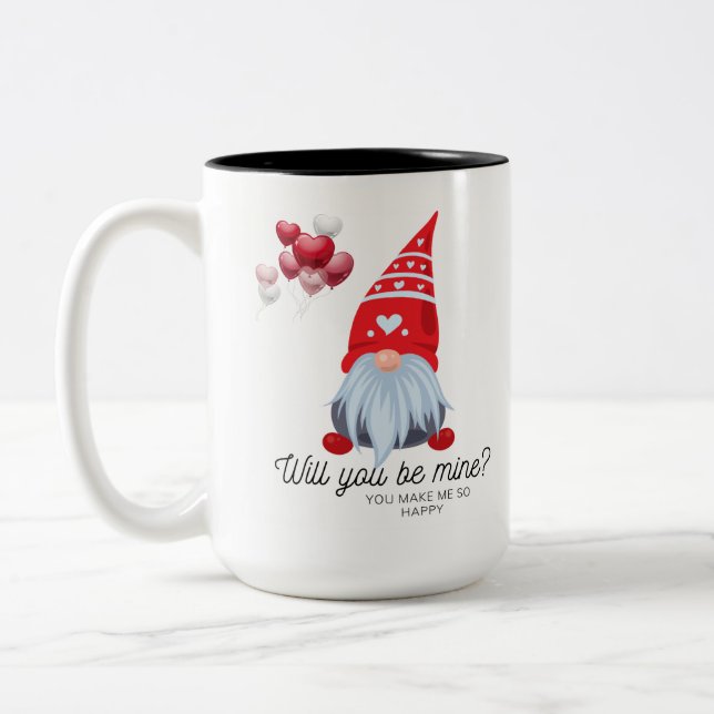 Caneca De Café Em Dois Tons Você Vai Ser O Meu Mug? (Esquerda)