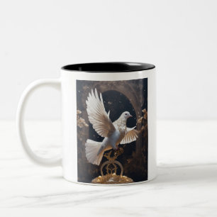 Caneca De Café Em Dois Tons Voo da Liberdade - Vaca Escapando Cobra