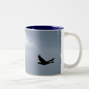 Caneca De Café Em Dois Tons Voo dos Gansos Selvagens Mug