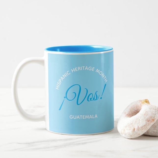 Caneca De Café Em Dois Tons Vos! Guatemala (Com Donut)