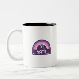 Caneca De Café Em Dois Tons Votar Somos Inúteis