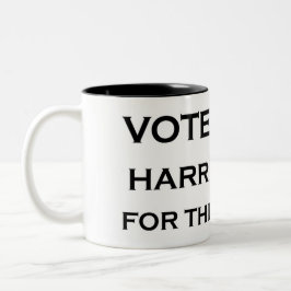 CANECA DE CAFÉ EM DOIS TONS VOTE AZUL!