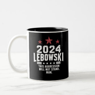 Caneca De Café Em Dois Tons Voto Eleitoral Engraçado Político Lebowski 2024
