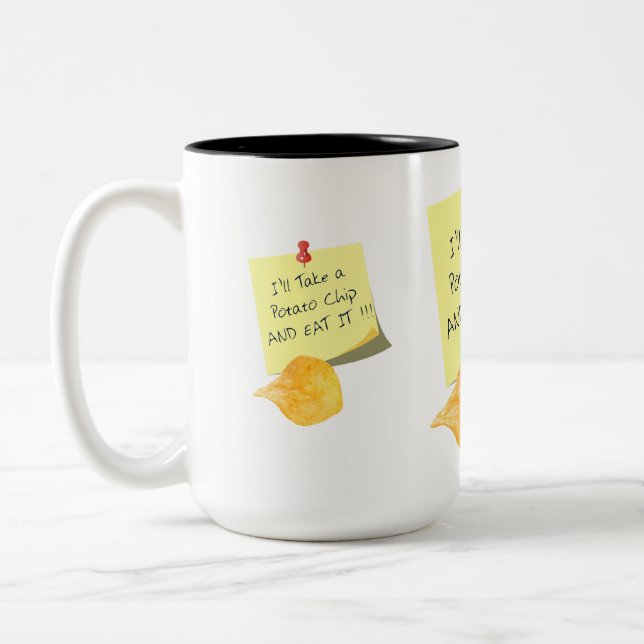 Caneca De Café Em Dois Tons Vou Pegar Uma Batata E Comê-La! (Esquerda)