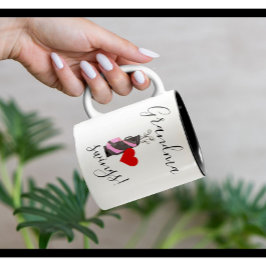 Caneca De Café Em Dois Tons Vovó divertida Golfer Bag