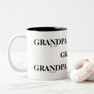 Caneca De Café Em Dois Tons Vovô Est Moderno 