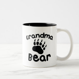 Caneca De Café Em Dois Tons Vovó Urso