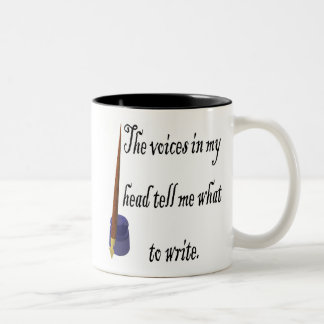 Caneca De Café Em Dois Tons Vozes da escrita