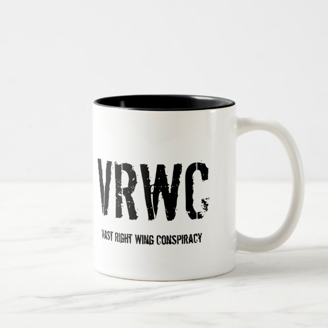 Caneca De Café Em Dois Tons VRWC, conspiração vasta do direita (Direita)