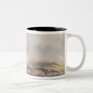 Caneca De Café Em Dois Tons Vulcão de Tongariro, Nova Zelândia