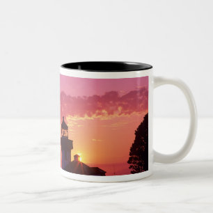 Caneca De Café Em Dois Tons WA, Ilha de San Juan, Farol de Lime Kiln, 1919, 2