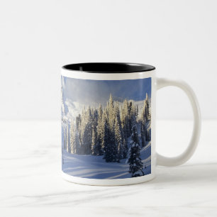 Caneca De Café Em Dois Tons WA, Parque Nacional Mt. Rainier, Mt. Rainier e Par