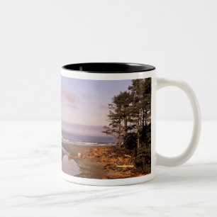 Caneca De Café Em Dois Tons WA, Parque Nacional Olympic, Praia Kalaloch e Kala