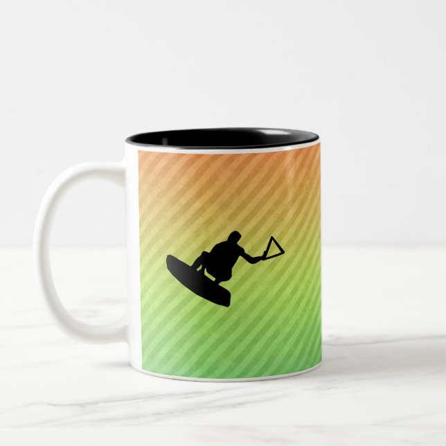 Caneca De Café Em Dois Tons Wakeboarder (Esquerda)